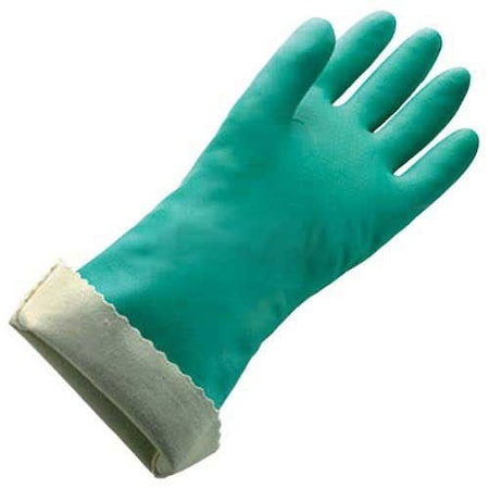 Genphil Chemical Resistant Gloves, Nitrile, 18, Green, L, 1 PR 483429